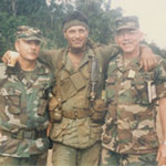 Terry with tech advisor Paul Sinor (left) and friend-t